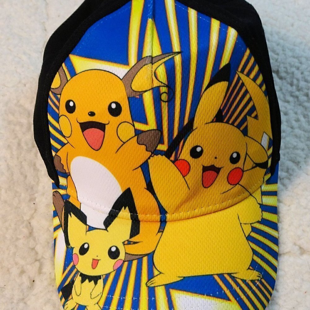 Pokemon Picachu Youth Snap Back Baseball Hat